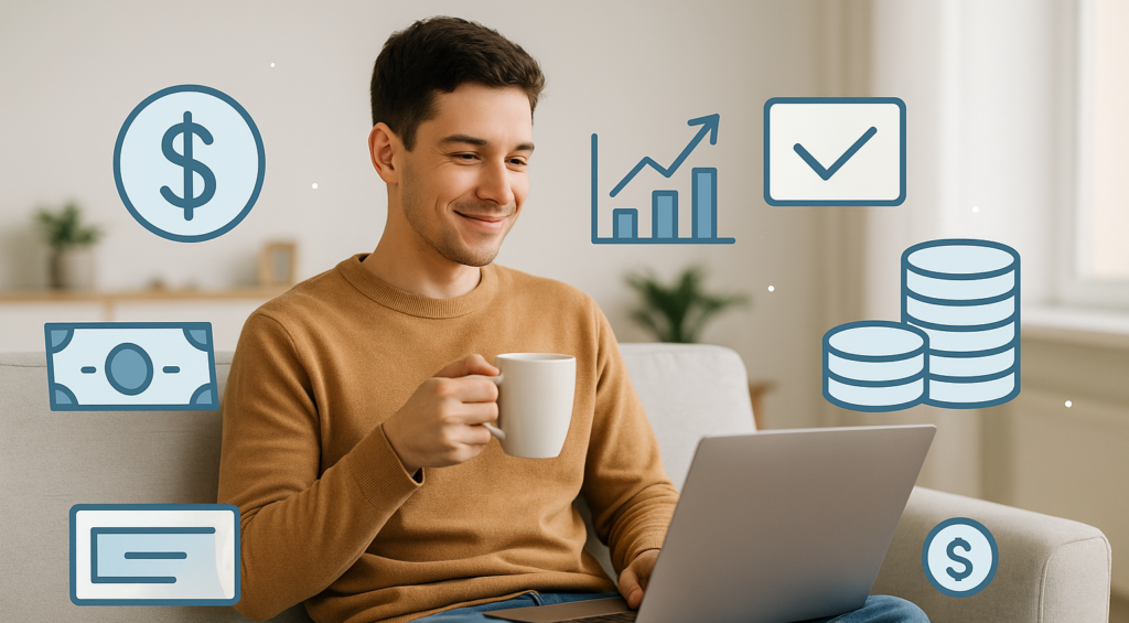 how to earn money sitting idle passive income ideas 2025