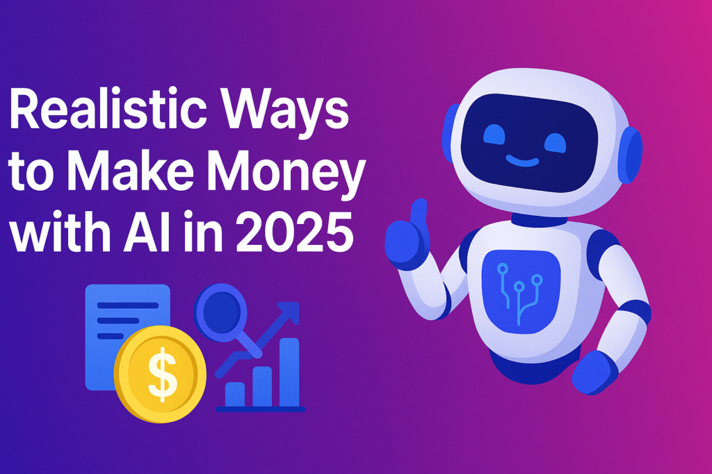 realistic ways to make money with AI tools in 2025