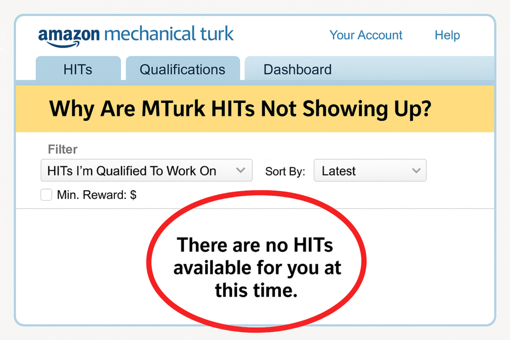MTurk HITs not available