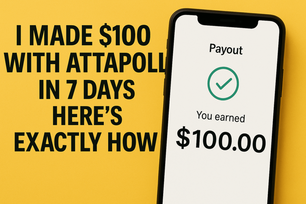  AttaPoll survey earnings PayPal proof