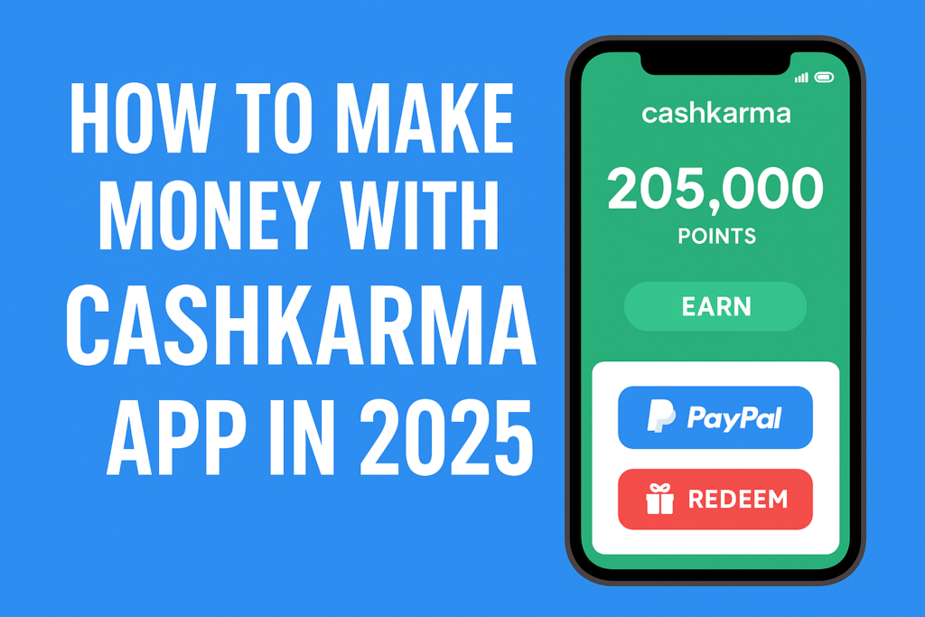 CashKarma app dashboard showing rewards in 2025